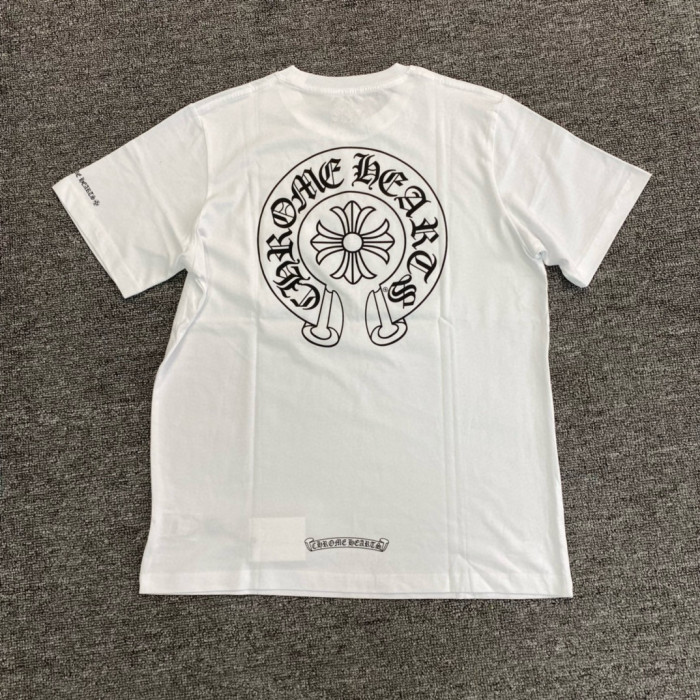 NIGO Chrome Hearts Men's Summer Solid Color Sanskrit Print Round Neck Cotton Short Sleeve T-Shirt #nigo77168