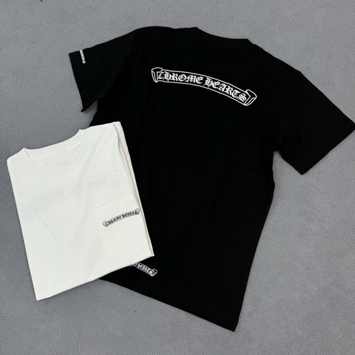 NIGO Chrome Hearts Men's Summer Solid Color Sanskrit Print Round Neck Cotton Short Sleeve T-Shirt #nigo77169