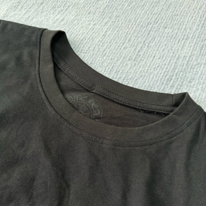 NIGO Chrome Hearts Men's Summer Solid Color Sanskrit Print Round Neck Cotton Short Sleeve T-Shirt #nigo77172