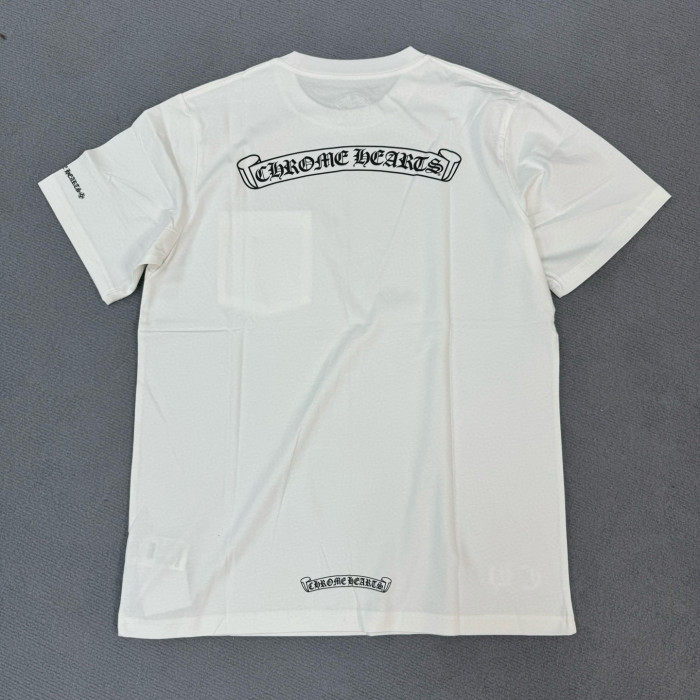 NIGO Chrome Hearts Men's Summer Solid Color Sanskrit Print Round Neck Cotton Short Sleeve T-Shirt #nigo77169