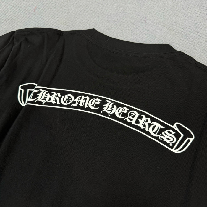 NIGO Chrome Hearts Men's Summer Solid Color Sanskrit Print Round Neck Cotton Short Sleeve T-Shirt #nigo77169