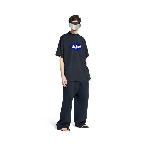 NIGO Balenciaga Men's Summer Balenciaga I SCHOLL Letter Print Oversized Round Neck Short Sleeve Solid Color T-Shirt Ngvp #nigo1689