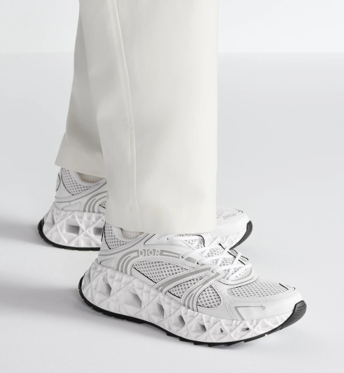 NIGO Dior Men's B35 Nxxt Sneakers Four Seasons Solid Color Round Head Lace-Up Low Casual Shoes Openwork Checkered Sole #nigo81269