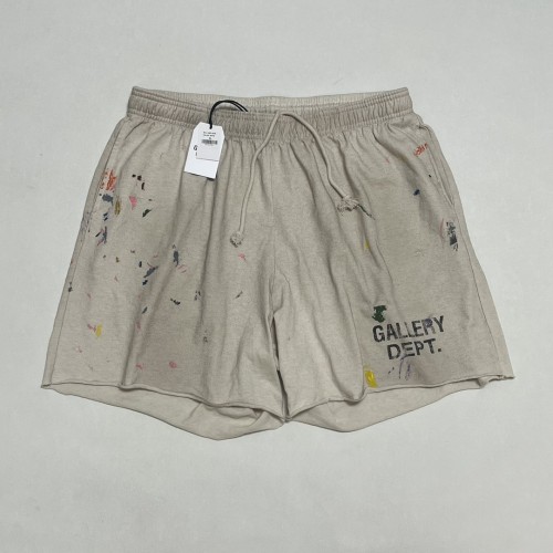 NIGO Gallery Dept Men's Summer Splash Pattern Letter Print Cotton Stretch Waist Tie Casual Shorts #nigo77189