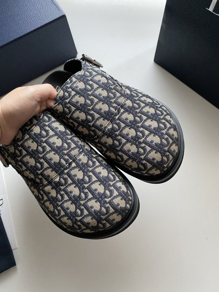 NIGO Dior Aqua Men's Summer Solid Color Letter Print Buckle Design Mule Shoes Sandals #nigo77185