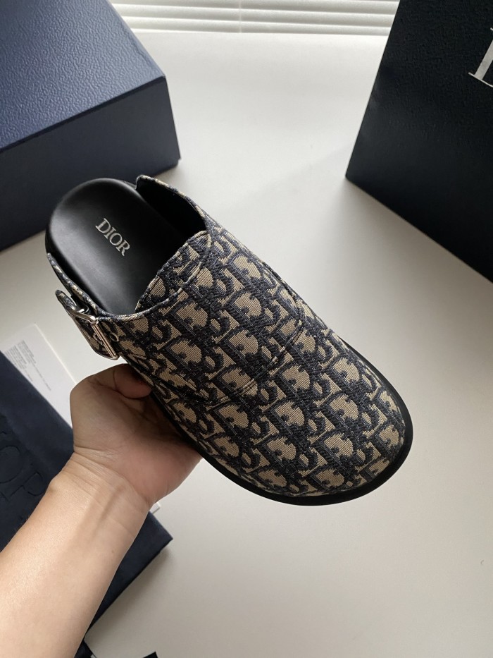 NIGO Dior Aqua Men's Summer Solid Color Letter Print Buckle Design Mule Shoes Sandals #nigo77185