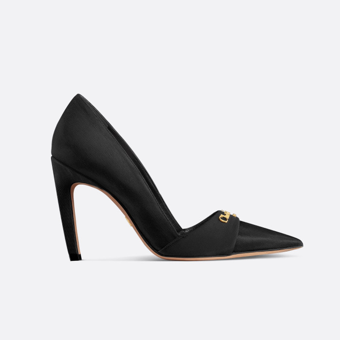 NIGO Escarpin My Dior Women's Summer Gold Letter Print Solid Color Cowhide Pointed Toe 8cm High Heel Shoes #nigo77215
