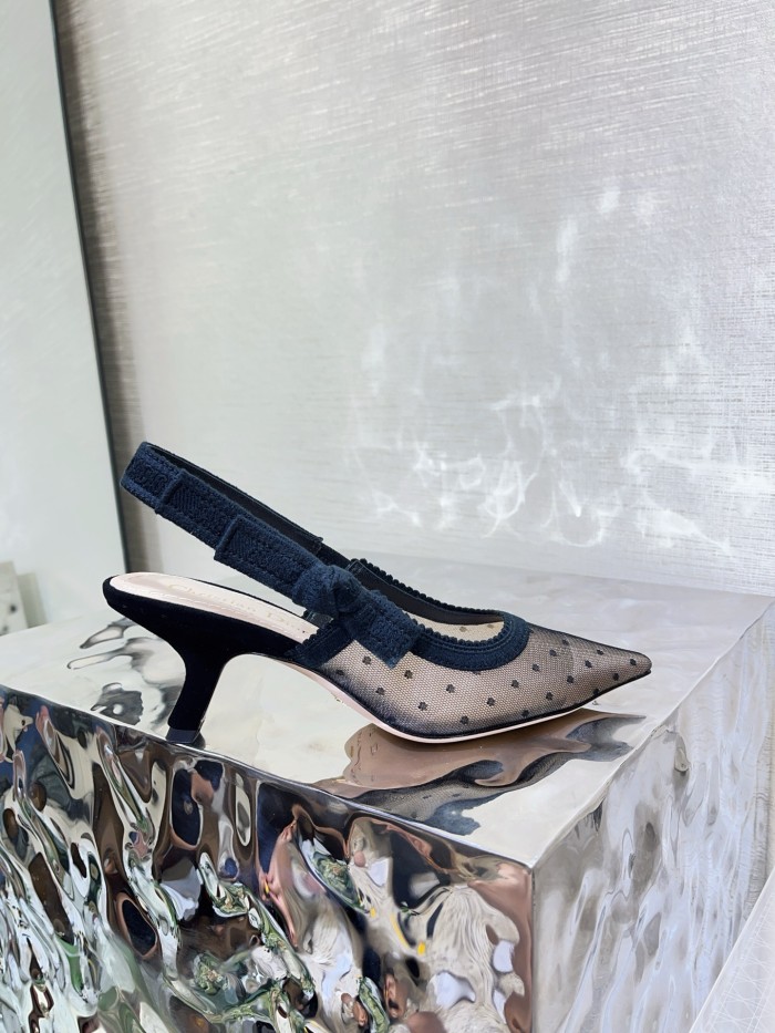 NIGO Dior J'Adior Women's Summer Solid Color Cotton Embroidered Leather Strappy Open Toe High Heel Shoes #nigo77213