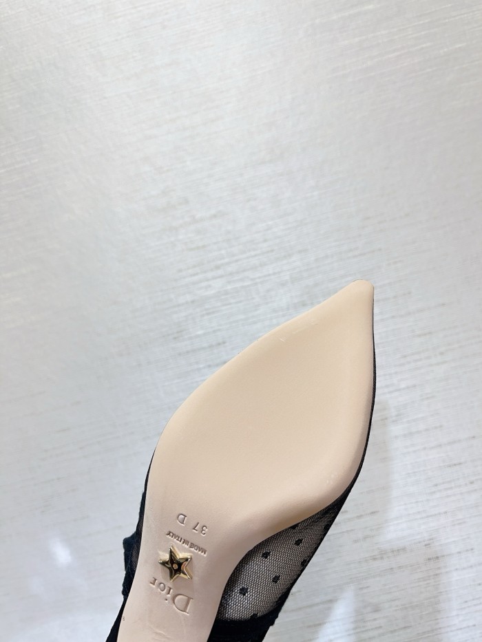 NIGO Dior J'Adior Women's Summer Solid Color Cotton Embroidered Leather Strappy Open Toe High Heel Shoes #nigo77213