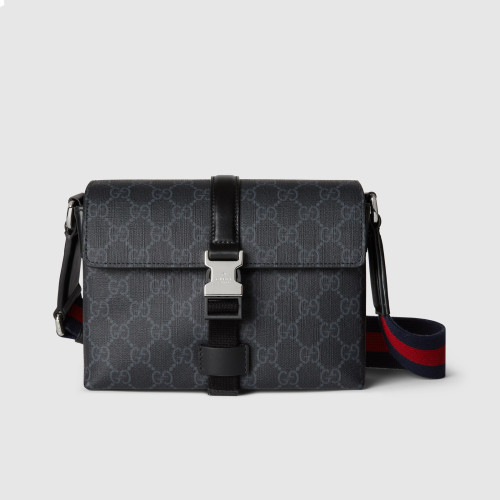 NIGO Gucci Men's Adjustable Shoulder Strap Solid Color Letter Print Buckle Closure Single Shoulder Crossbody Bag Bags #nigo77194