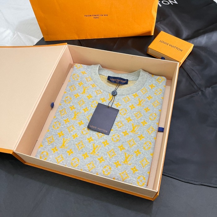 NIGO Louis Vuitton Men's Summer Solid Color Letter Print Round Neck Short Sleeve T-Shirt #nigo77233