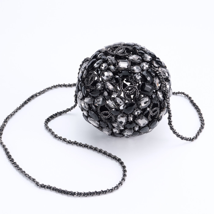 NIGO Chanel Women's Crystal Diamond Spherical Chain Single Shoulder Evening Bag Bags #nigo77237