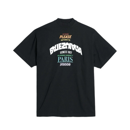 NIGO Balenciaga Men's Summer Letter Print Round Neck Cotton Short Sleeve T-Shirt #nigo77246
