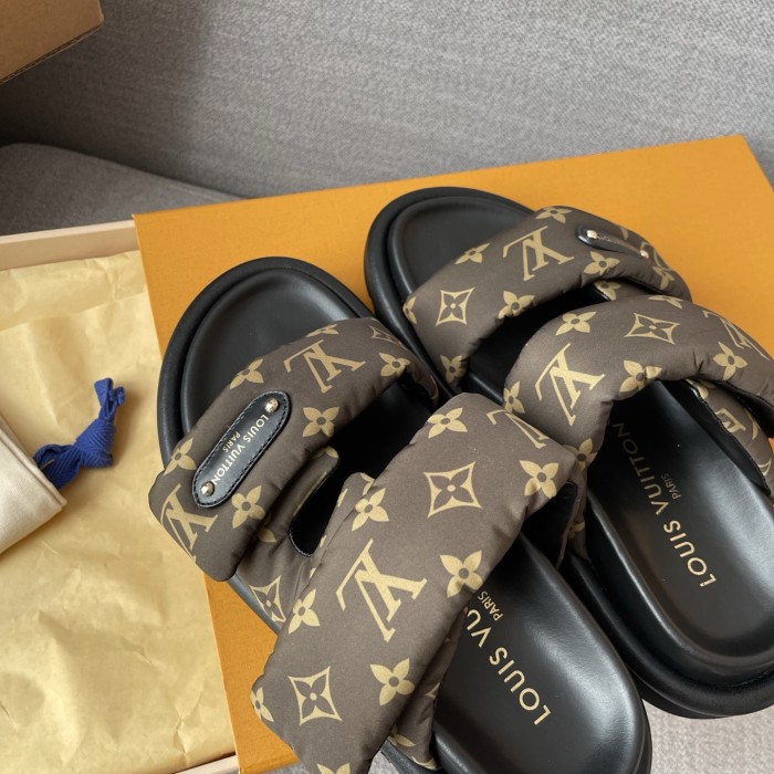 NIGO Louis Vuitton LV Pool Pillow Comfort Women's Summer Solid Color Letter Print Slippers Shoes #nigo77247