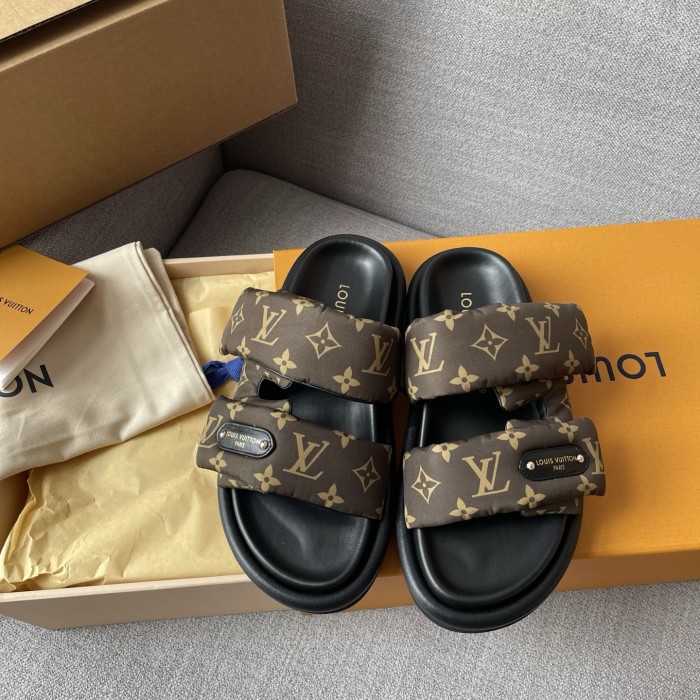 NIGO Louis Vuitton LV Pool Pillow Comfort Women's Summer Solid Color Letter Print Slippers Shoes #nigo77247