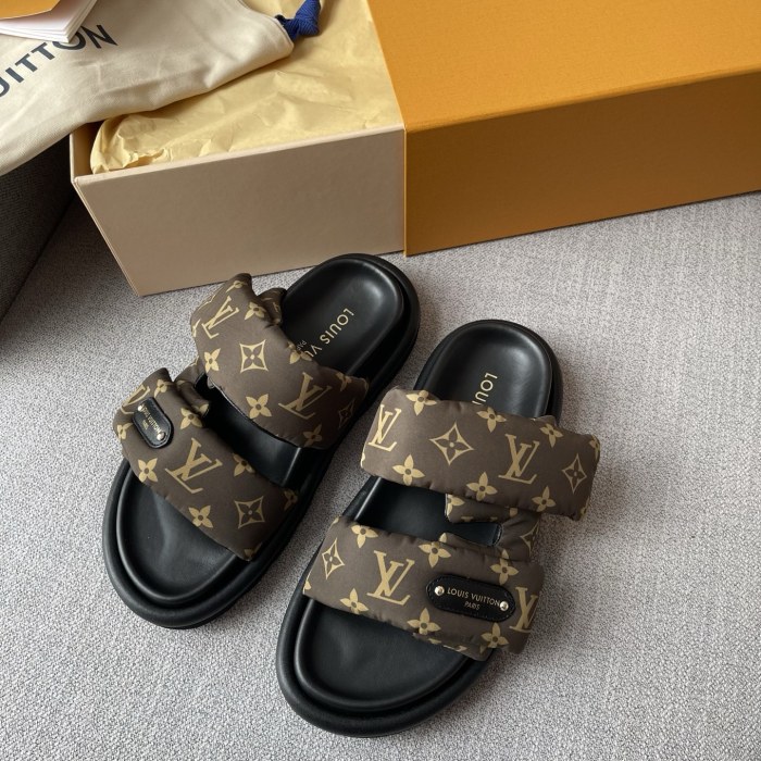NIGO Louis Vuitton LV Pool Pillow Comfort Women's Summer Solid Color Letter Print Slippers Shoes #nigo77247