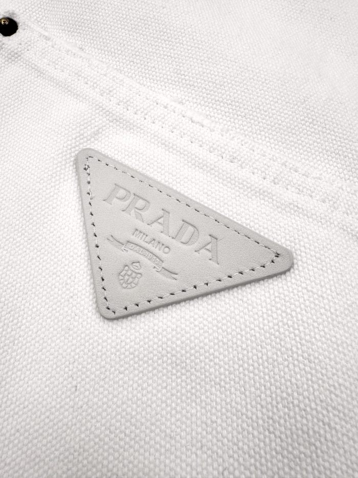 NIGO Prada Women's Spring/Autumn Solid Color Triangle Leather Label Cotton Pants #nigo77245