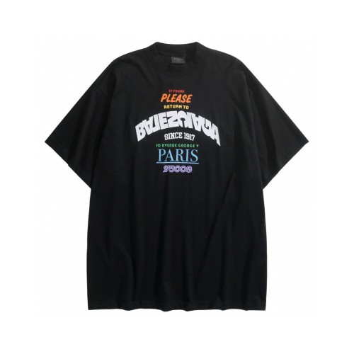 NIGO Balenciaga Men's Summer Letter Print Round Neck Cotton Short Sleeve T-Shirt #nigo77246
