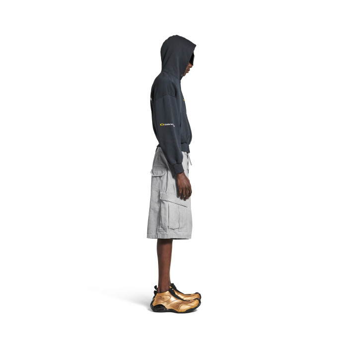 NIGO Balenciaga Men's Summer Do-Over Multi-Pocket High Street Solid Color Loose Cotton Work Shorts #nigo77274