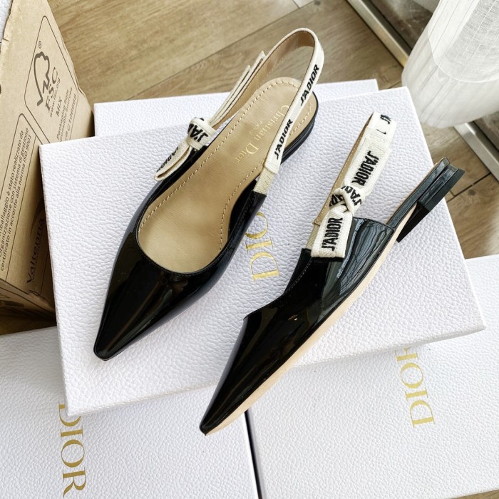 NIGO Dior Toujours Women's Summer Solid Color Pointed Toe Closed Toe Fine Heel Breathable Leather High Heel Shoes #nigo77265