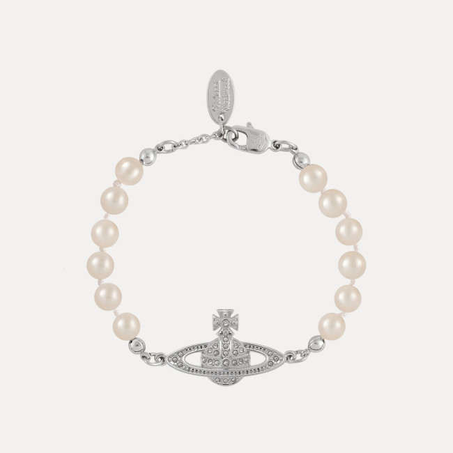 NIGO Vivienne Women's Solid Color Saturn Pendant Pearl Necklace Bracelet Jewelry Accessories #nigo77261