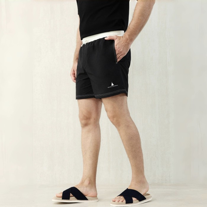 NIGO Brunello Cucinelli  Nylon Swim Shorts With Contrast Details And Print Men's Spring Summer Holiday Beach Shorts Colour Block Fashion Casual Pants #nigo77277