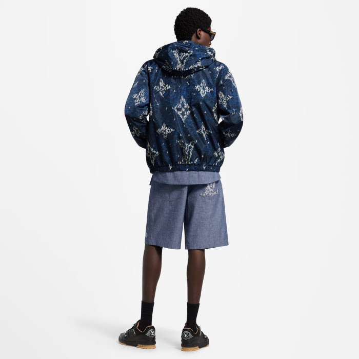 NIGO Louis Vuitton Men's Sailing Logo Printed Spring Solid Color Long Sleeve Hooded Windproof Jacket #nigo77272