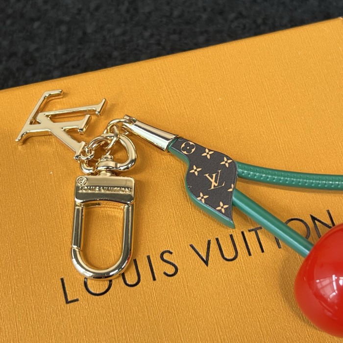 NIGO Louis Vuitton LV x TM LV Cerise Women's Cherry-shaped Golden Key Chain Bag Accessory #nigo77297