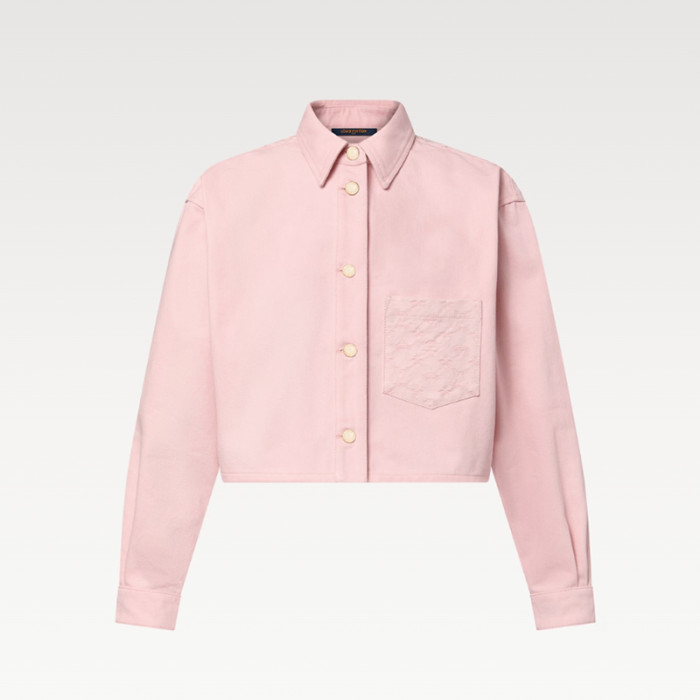 NIGO Louis Vuitton Women's Spring, Summer And Fall Lapel Cotton Solid Color Short Denim Shirt Casual Straight Pleated Pants #nigo81276
