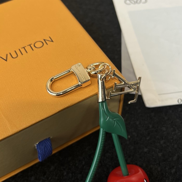 NIGO Louis Vuitton LV x TM LV Cerise Women's Cherry-shaped Golden Key Chain Bag Accessory #nigo77297