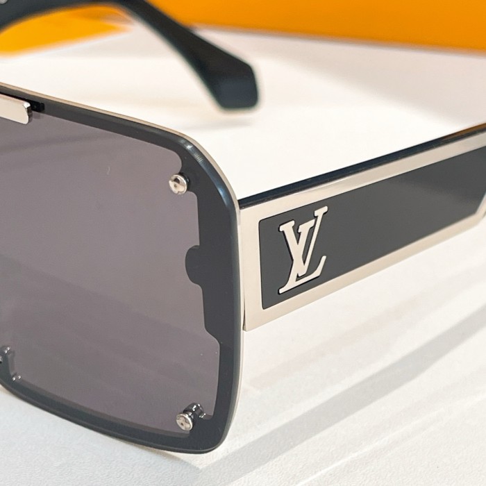 NIGO Louis Vuitton Evidence Square Men's Solid Color Logo Embellished Aviator Style Sunglasses Eyeglasses Glasses #nigo77313