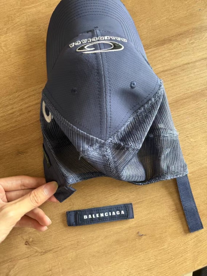 NIGO Balenciaga Trucker Men's Solid Color Technical Polyester Mesh Baseball Cap Hat #nigo77311
