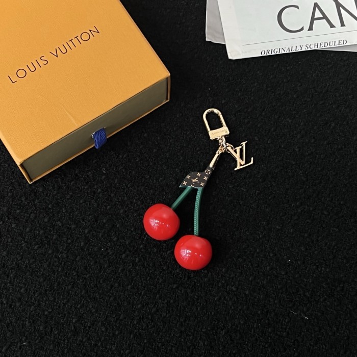 NIGO Louis Vuitton LV x TM LV Cerise Women's Cherry-shaped Golden Key Chain Bag Accessory #nigo77297