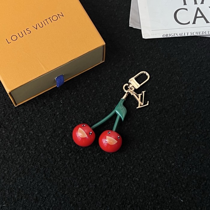 NIGO Louis Vuitton LV x TM LV Cerise Women's Cherry-shaped Golden Key Chain Bag Accessory #nigo77297