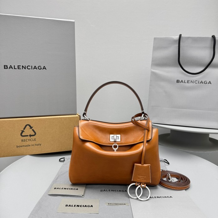 NIGO Balenciaga Rodeo Mini Handbag Tan Clutch Bag Spring Summer Women's Fashion Luxury Leather Bags Bag 7954562ABP72753 #nigo81249