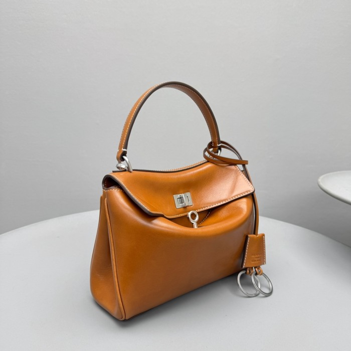 NIGO Balenciaga Rodeo Mini Handbag Tan Clutch Bag Spring Summer Women's Fashion Luxury Leather Bags Bag 7954562ABP72753 #nigo81249