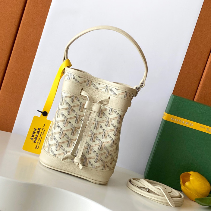 NIGO GOYARD Women's Petit Flot Mini Bucket Bag Logo Printed Drawstring Closure Shoulder Handbag Bag Bags PEFLOTMINTY10CL10P #nigo81295