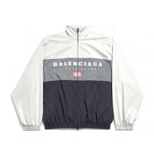 NIGO Balenciaga Men's Spring And Autumn Colorblocking High Collar Trench Coat Zipper Long Sleeve Loose Jacket #nigo81298