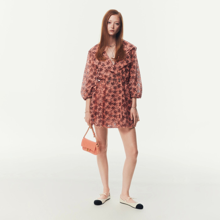 NIGO Chanel Women's Spring/summer Teaser Collection Hollow Out Logo Flower Print Fashion Elegant Dress Matching Shorts Dresses #nigo81364