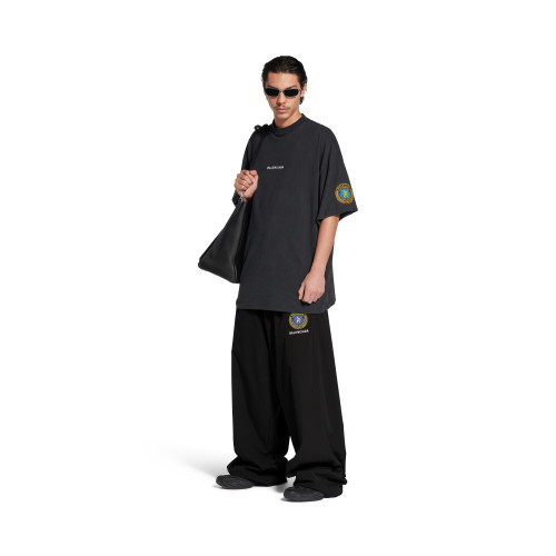 NIGO Balenciaga Men's Uniform Merch Oversized Round Neck Short Sleeve T-Shirt Vintage Solid Color Embroidery Casual Elastic Waist Shorts #nigo81297