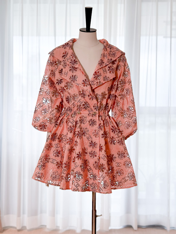 NIGO Chanel Women's Spring/summer Teaser Collection Hollow Out Logo Flower Print Fashion Elegant Dress Matching Shorts Dresses #nigo81364