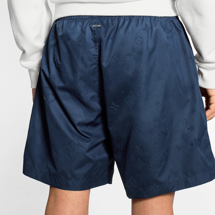 NIGO Louis Vuitton Men's Signature Beach Shorts Dark Print Solid Color Summer Loose Casual Shorts #nigo81327