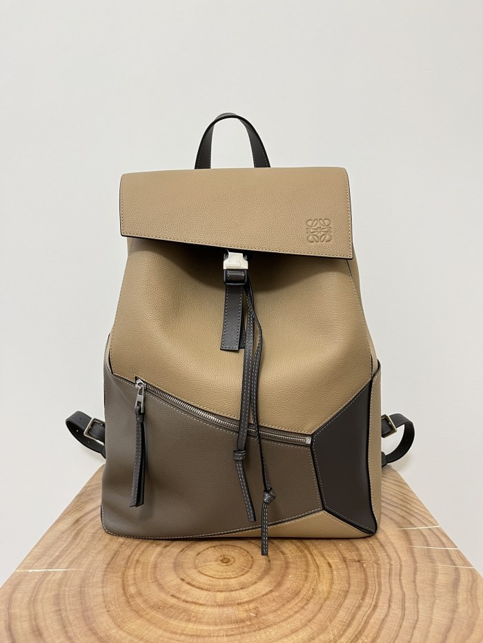 NIGO Loewe Jigsaw Backpack Men's Spring And Summer Fashion Luxury Temperament Colour Blocking Shoulder Bag Bags #nigo81371