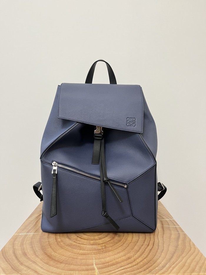 NIGO Loewe Jigsaw Backpack Men's Spring And Summer Fashion Luxury Temperament Colour Blocking Shoulder Bag Bags #nigo81371