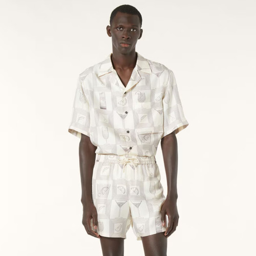 NIGO Loro Piana Federico Men's Spring Summer Printed Lapel Single Breasted Shirt Loose Straight Casual Pants Ngvp #nigo1722