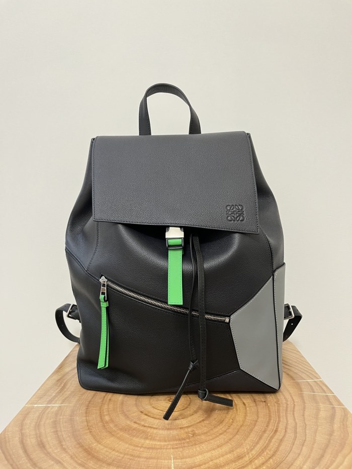 NIGO Loewe Jigsaw Backpack Men's Spring And Summer Fashion Luxury Temperament Colour Blocking Shoulder Bag Bags #nigo81371