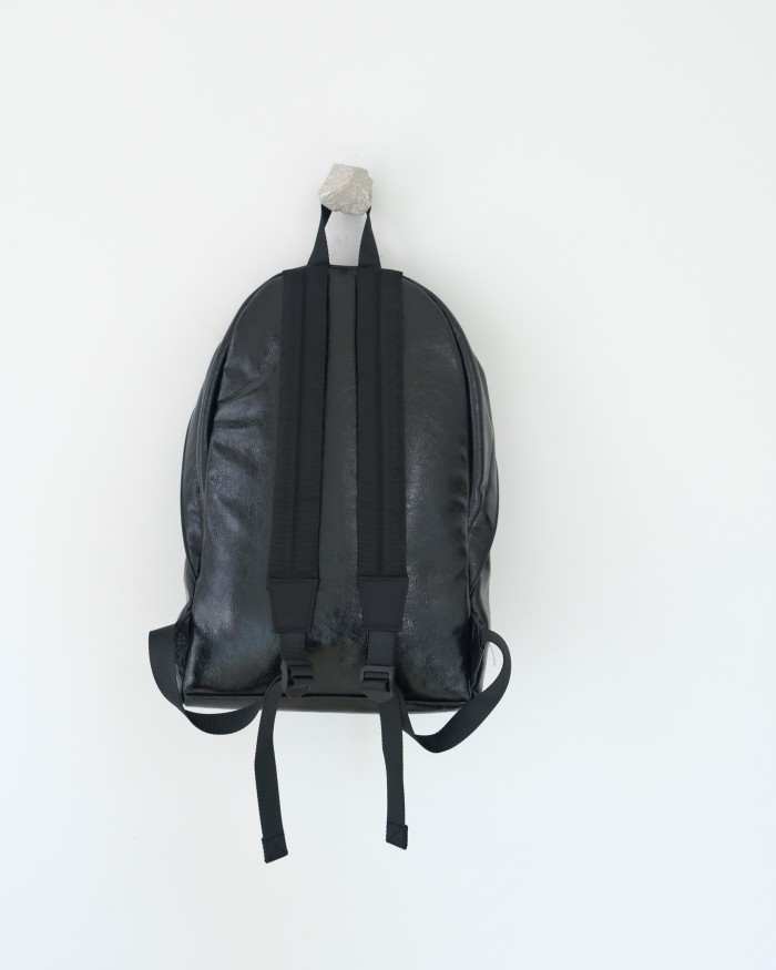 NIGO Balenciaga Explorer Men's Solid Color Letter Print Oil Wax Leather Book Bag Backpack Bags #nigo77327