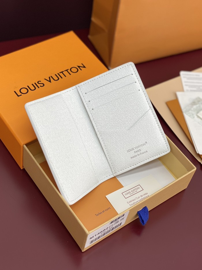NIGO Louis Vuitton Men's Solid Color Logo Print Holiday Sports Series Leather Card Holder Wallet Bag Bags #nigo77332