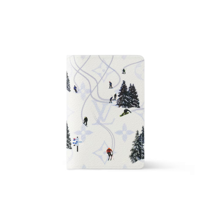 NIGO Louis Vuitton Men's Solid Color Logo Print Holiday Sports Series Leather Card Holder Wallet Bag Bags #nigo77332