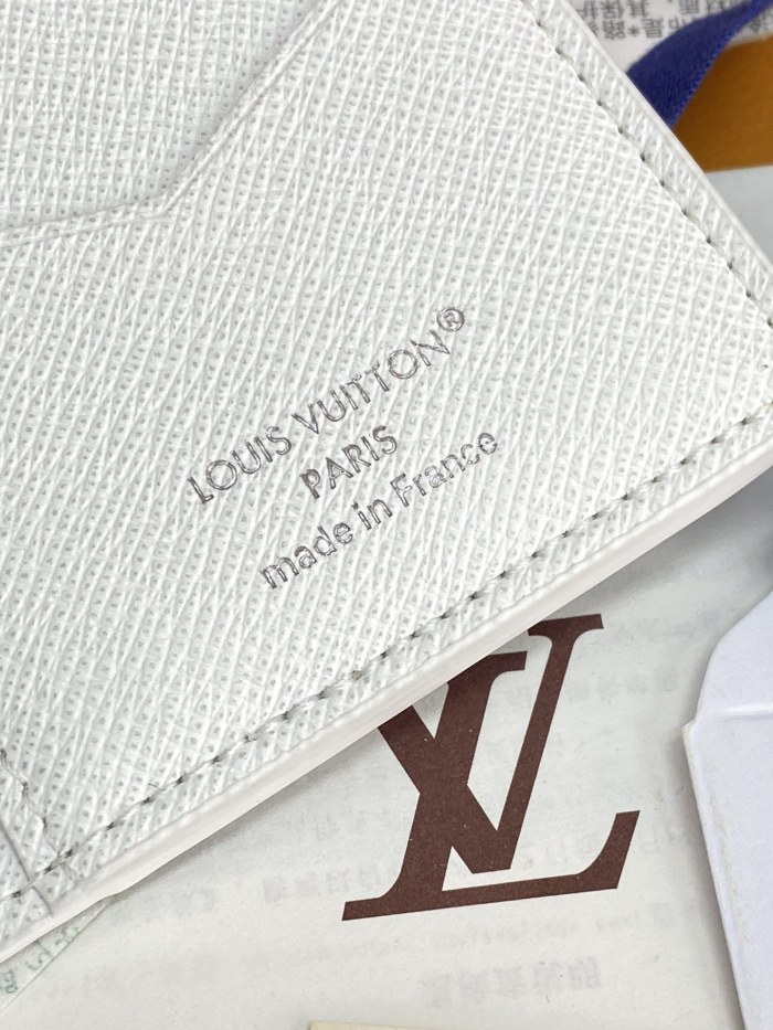 NIGO Louis Vuitton Men's Solid Color Logo Print Holiday Sports Series Leather Card Holder Wallet Bag Bags #nigo77332